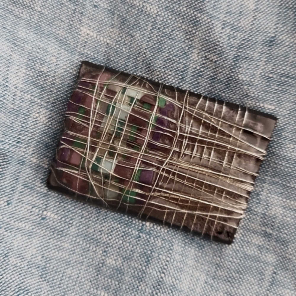 Handmade One-of-a-kind Brooch by Northeast Florida Artist - signed on back